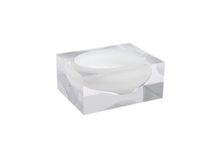 JR William Acrylic Block Bowl Hamptons White Sm